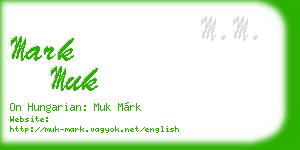 mark muk business card