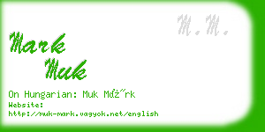 mark muk business card